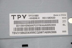 HV320WHB-N80 Rev.1.0 TPT320B5-WHBN0.K PHILIPS 32PHT4101/60