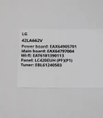 LG 42LA662V 62158529 EAX64797004